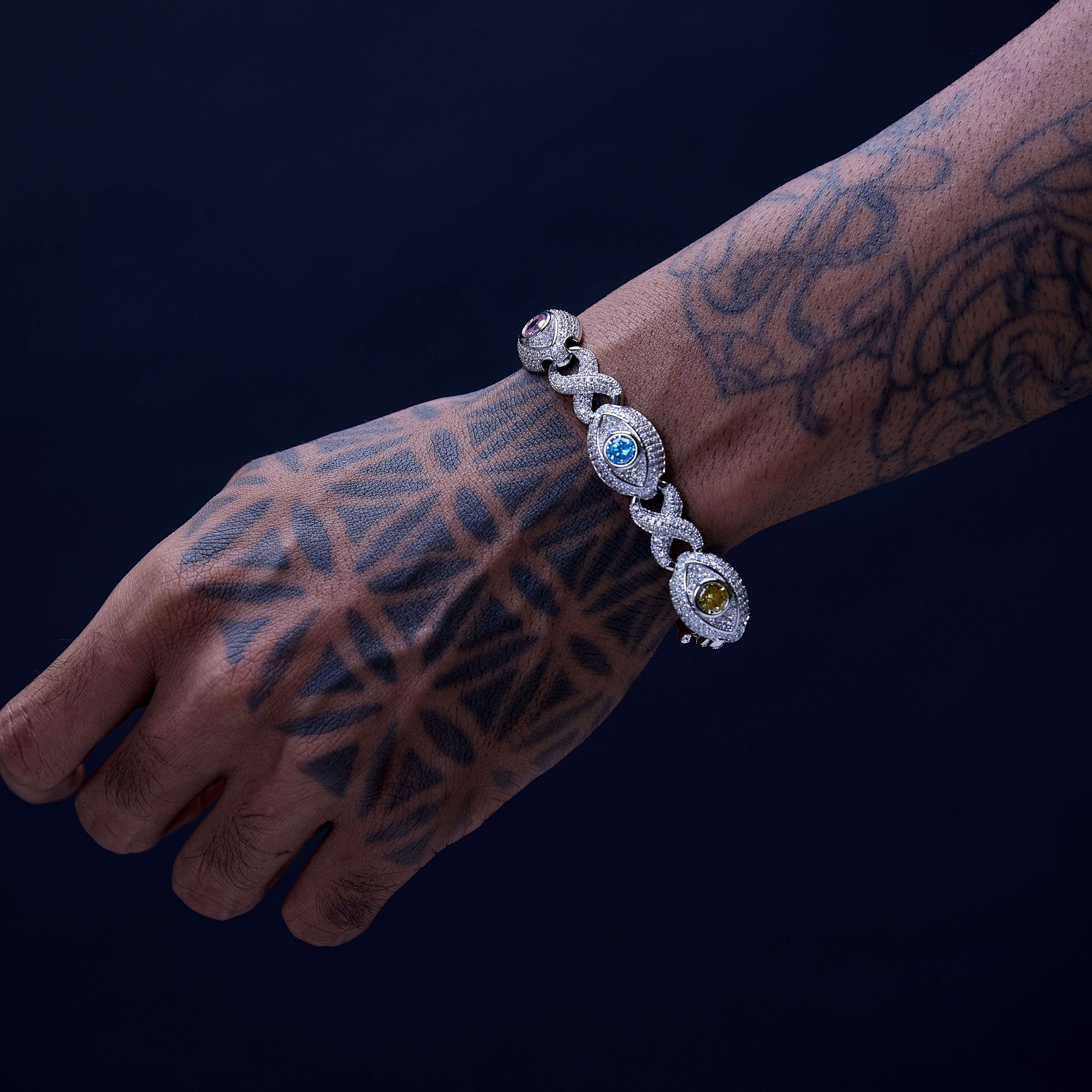 Multicoloured Evil Eye Bracelet