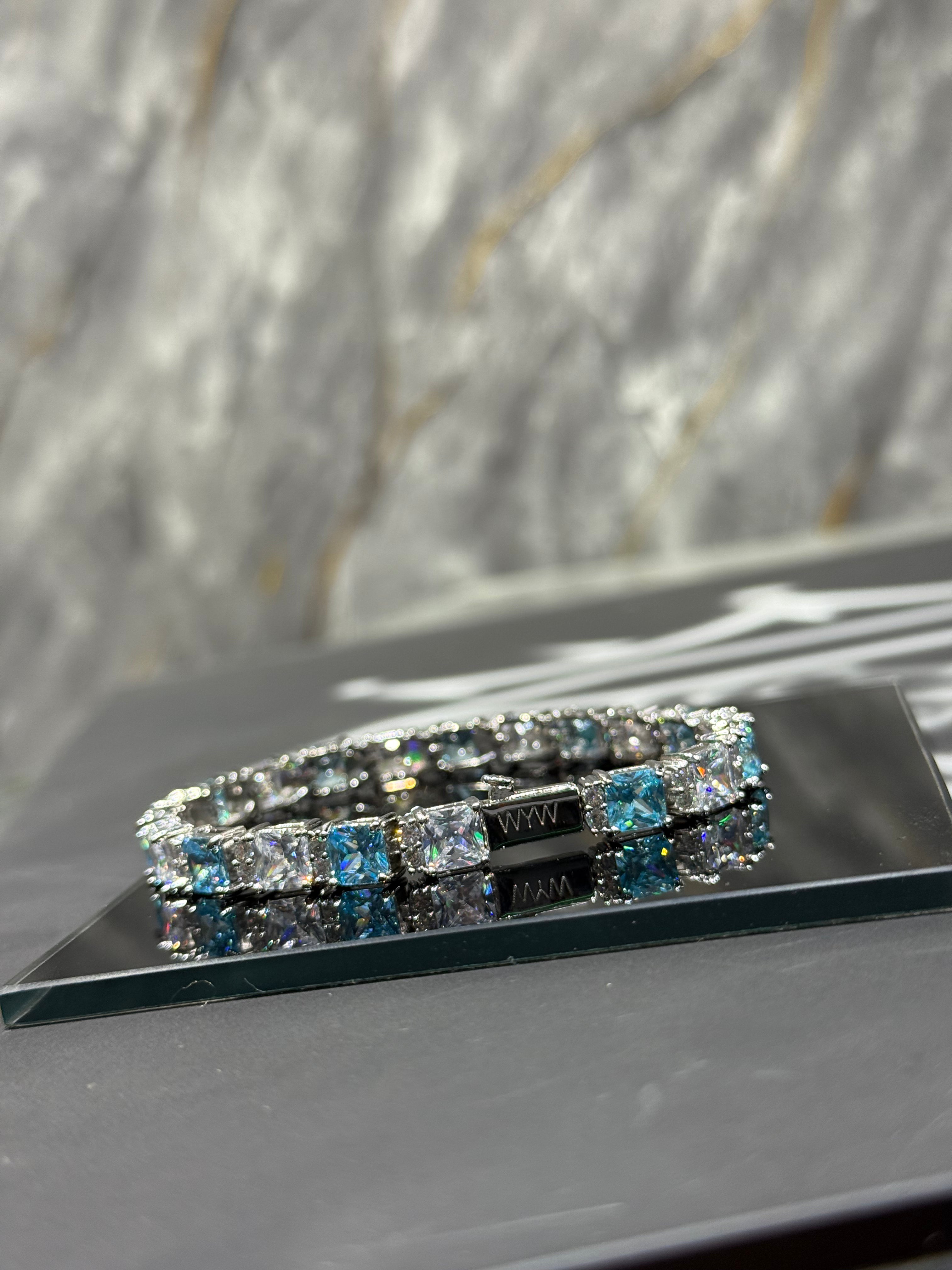 Aqua Marine Tennis Bracelet.