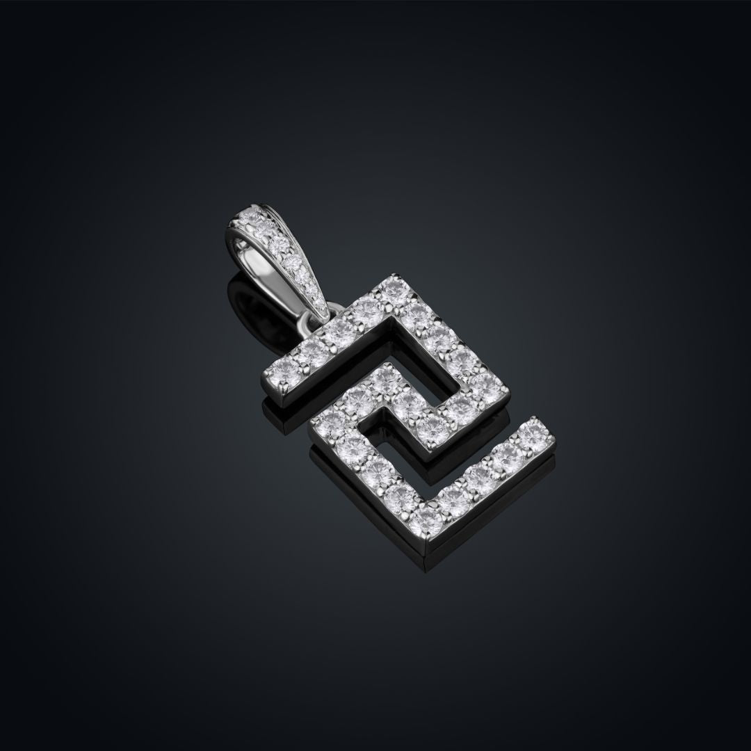 Pave Greca Pendant