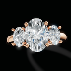 Celeste Oval Trilogy Ring