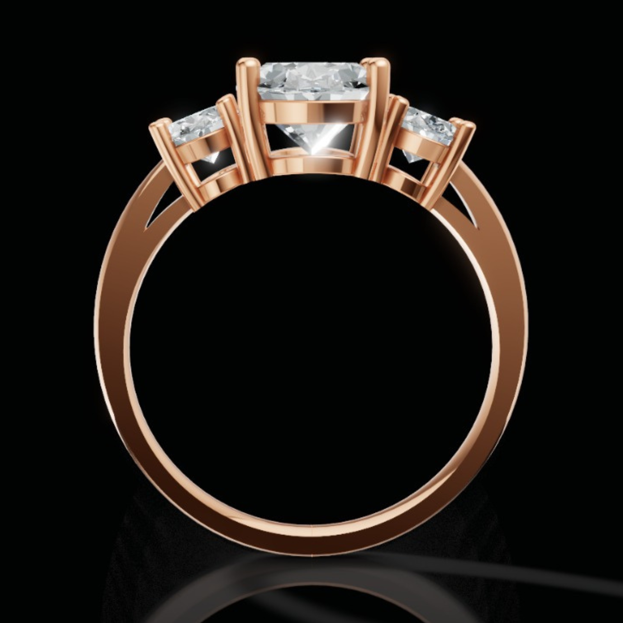 Celeste Oval Trilogy Ring