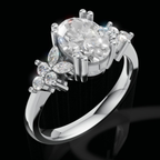 Celestine Petals Ring