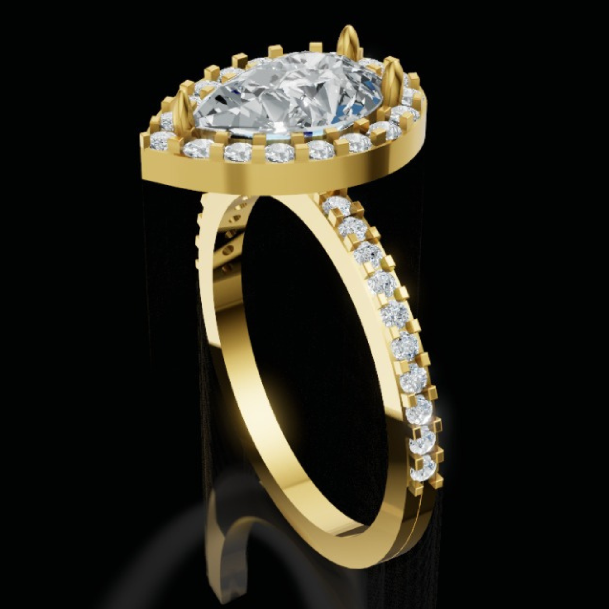 Liora Pear Glow ring