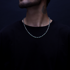 Green Baguette Tennis Chain