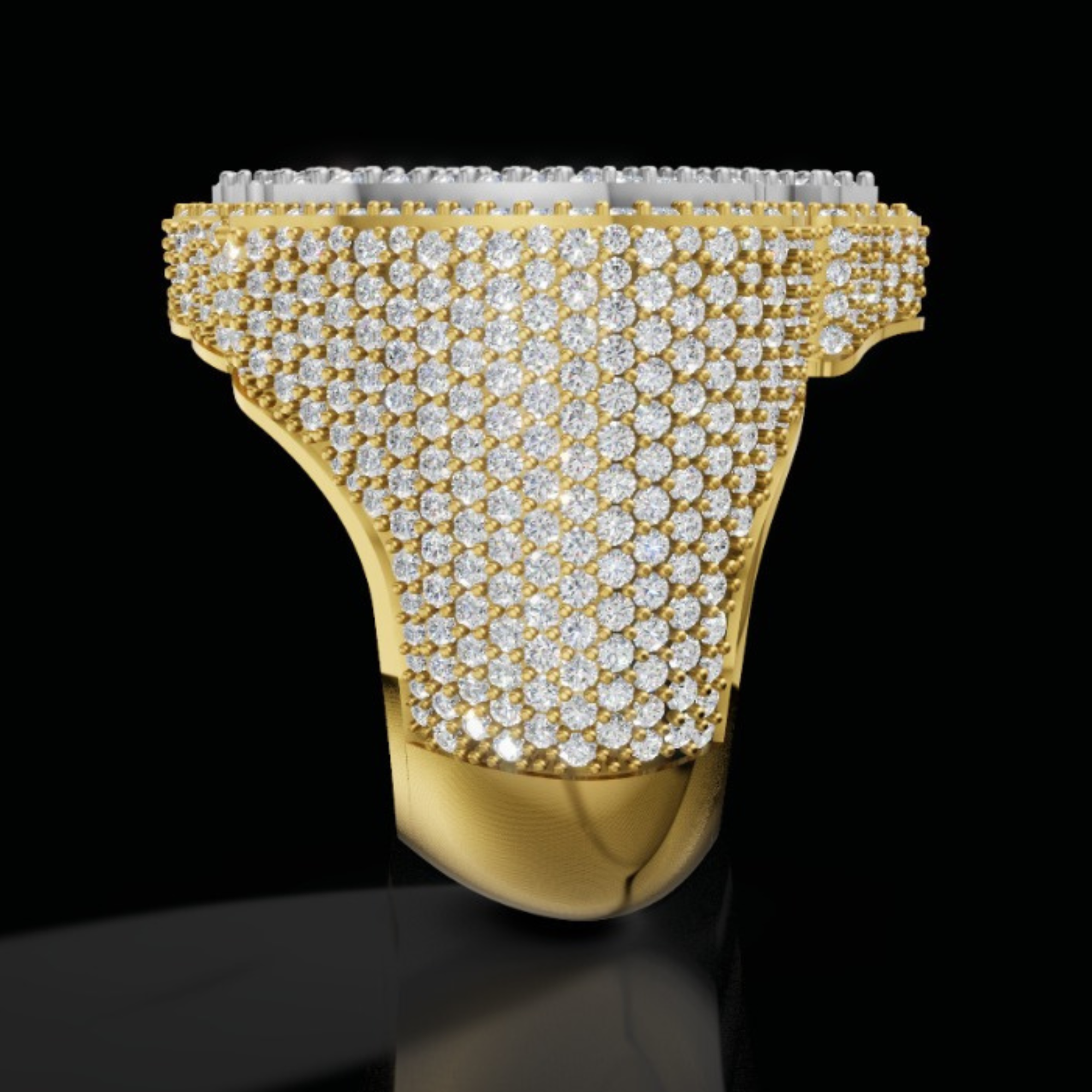 Iced Khanda Ring