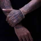 4MM Waterproof White Gold Tennis Bracelet