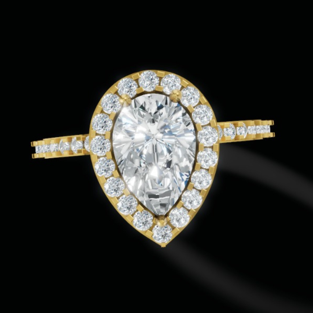 Liora Pear Glow ring