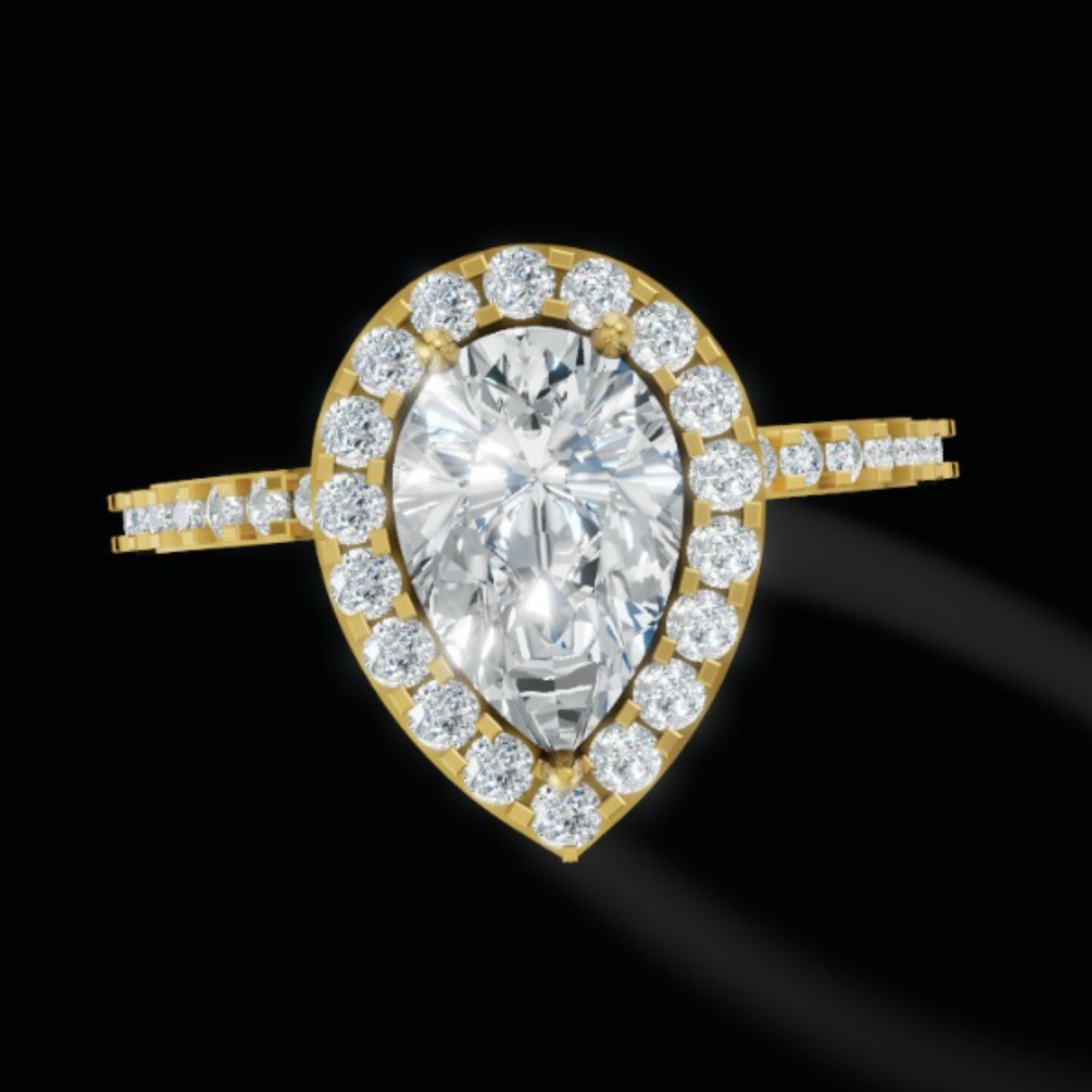 Liora Pear Glow ring