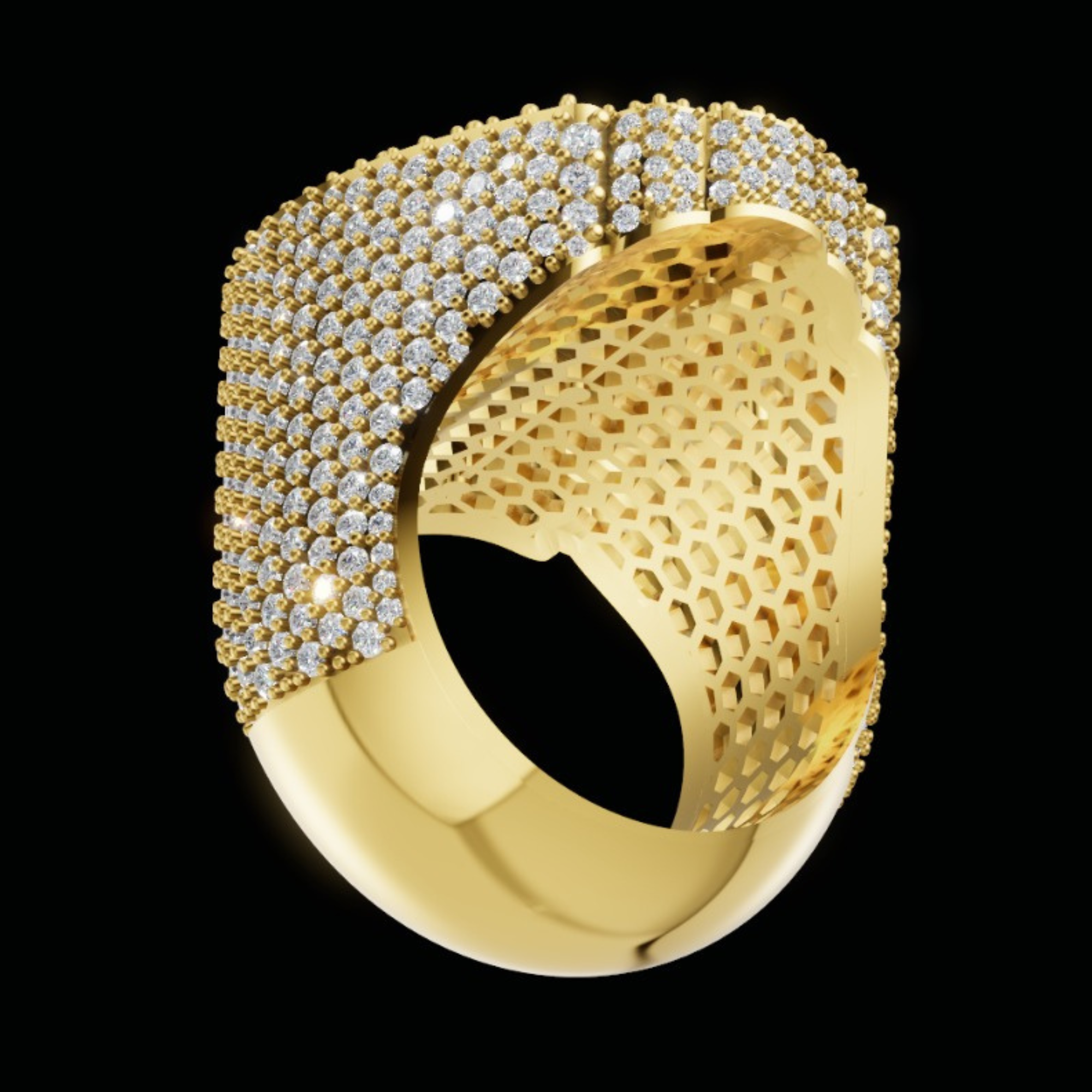 Iced Khanda Ring