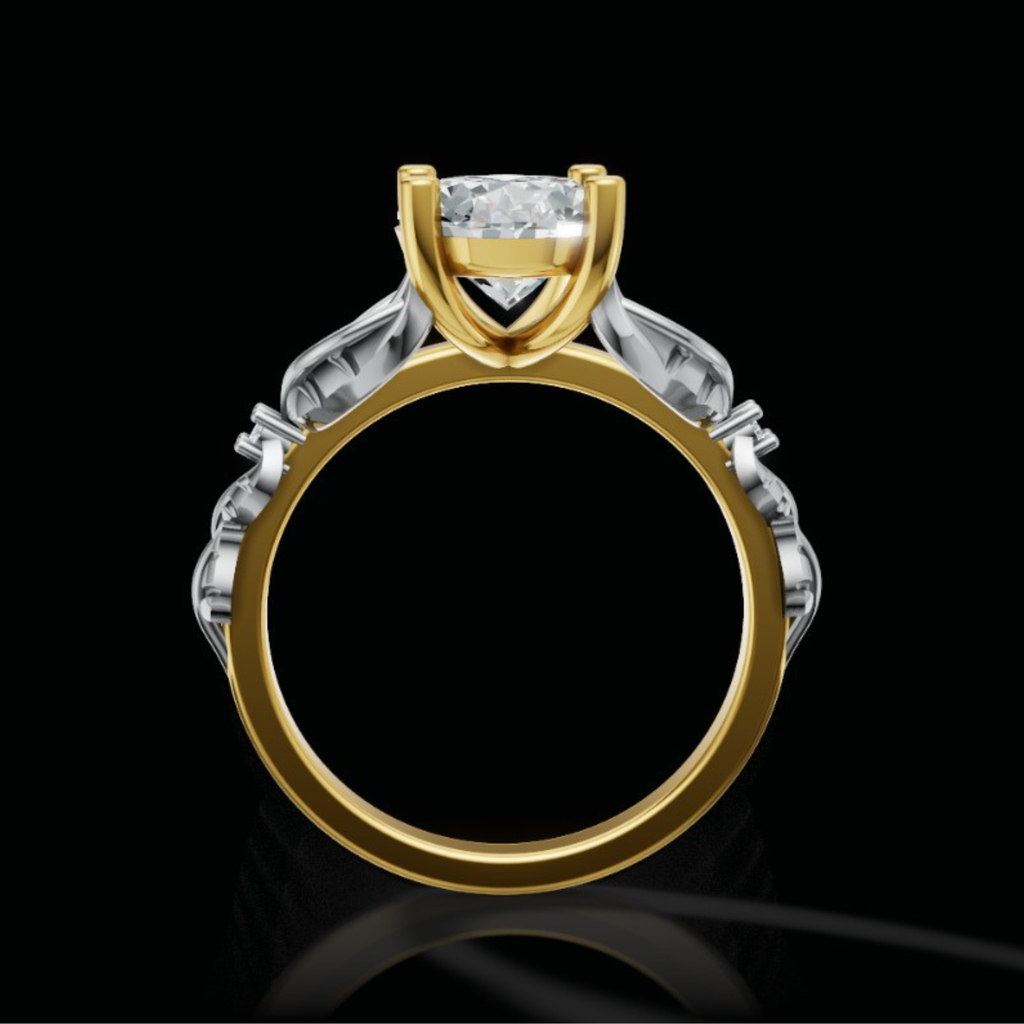 Leafy Oval Ring