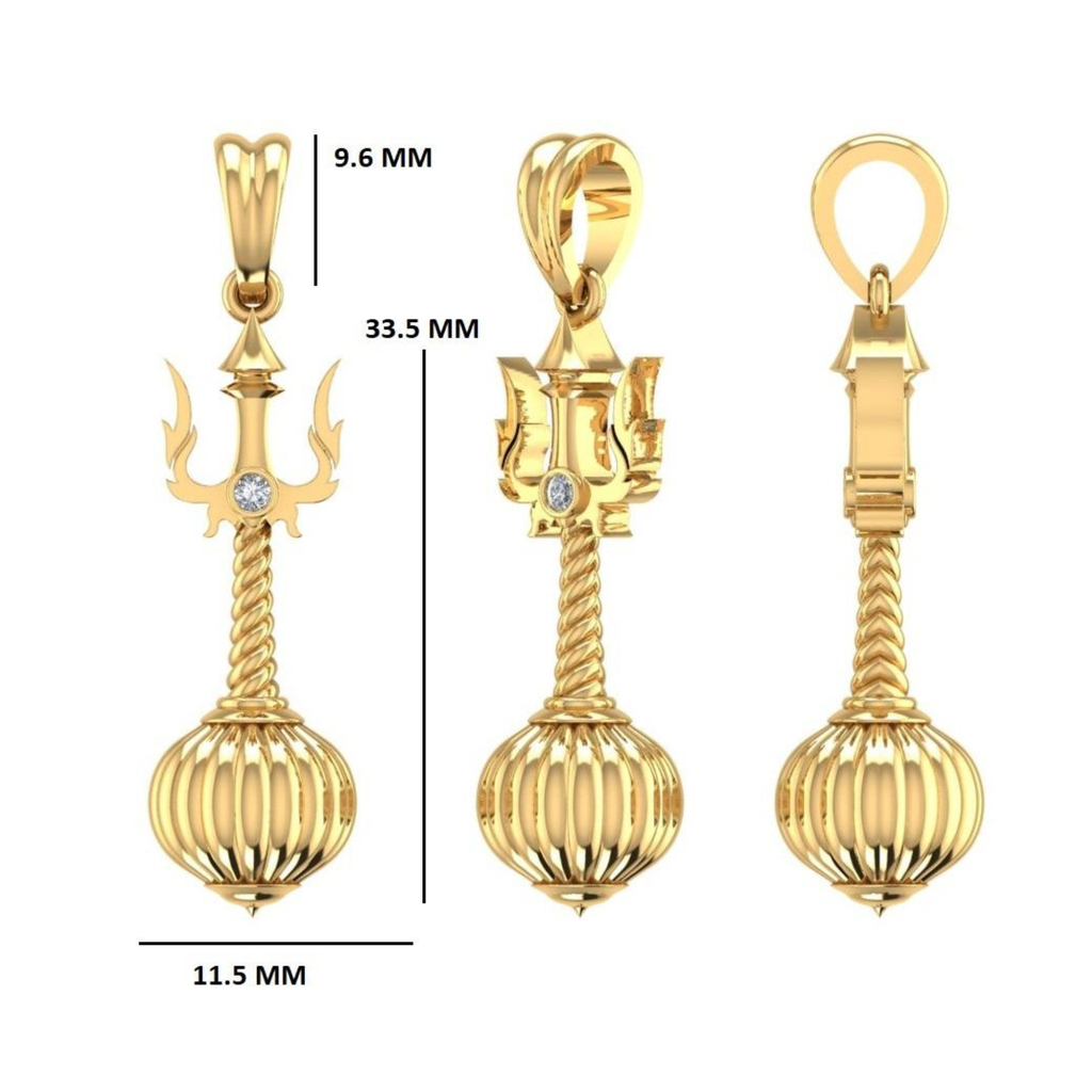 Gada Trishul Pendant