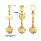 Gada Trishul Pendant
