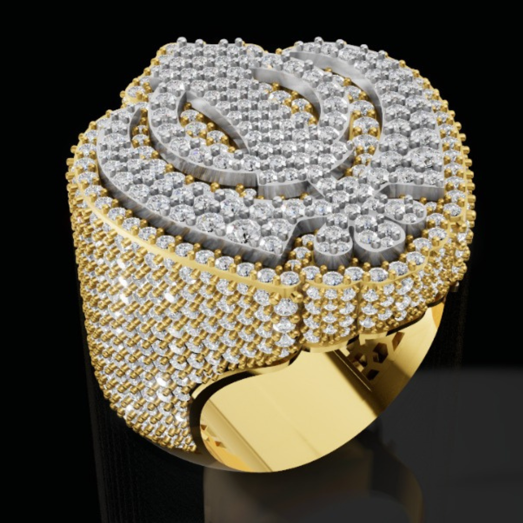 Iced Khanda Ring