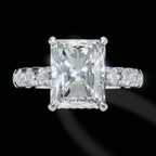 Radiant Moissanite Ring
