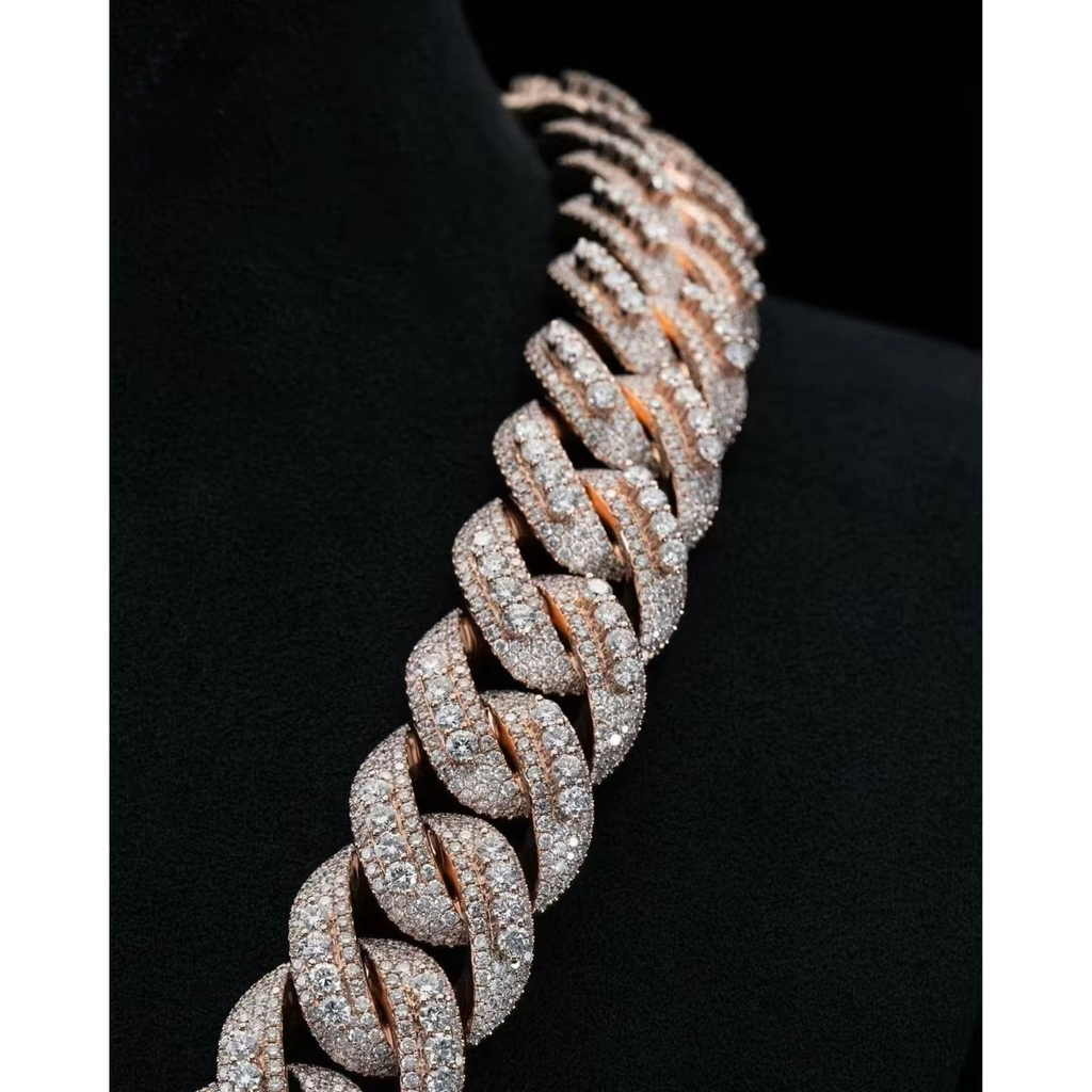 22MM Rose Gold Cuban Chain