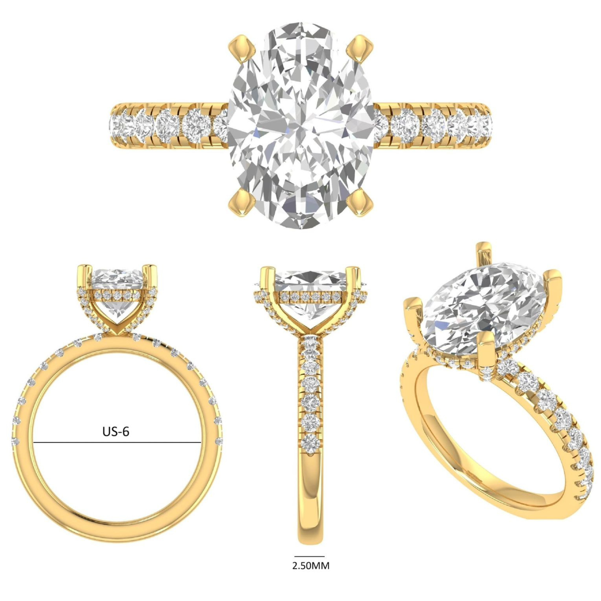 Imperial Glow Solitaire Ring