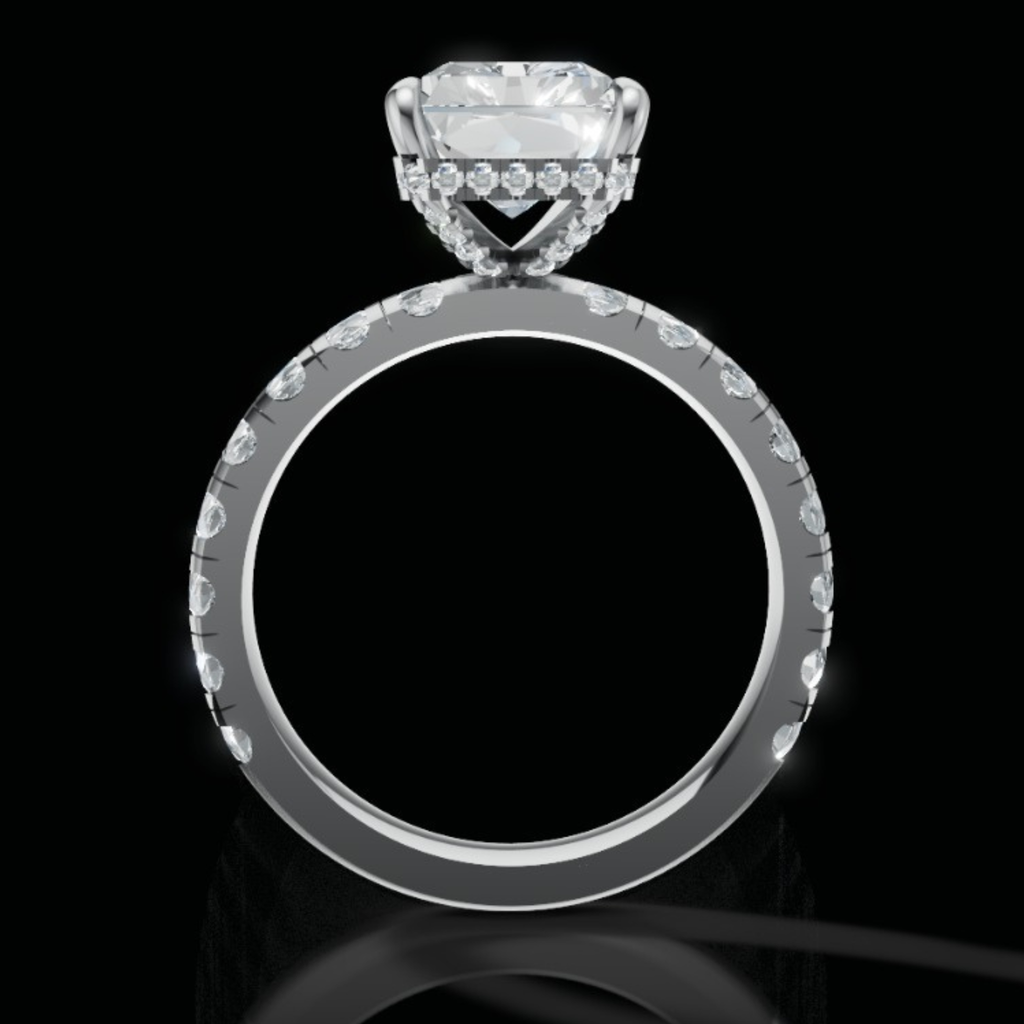 Radiant Moissanite Ring