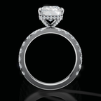 Radiant Moissanite Ring