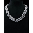 22MM White Gold Cuban Chain