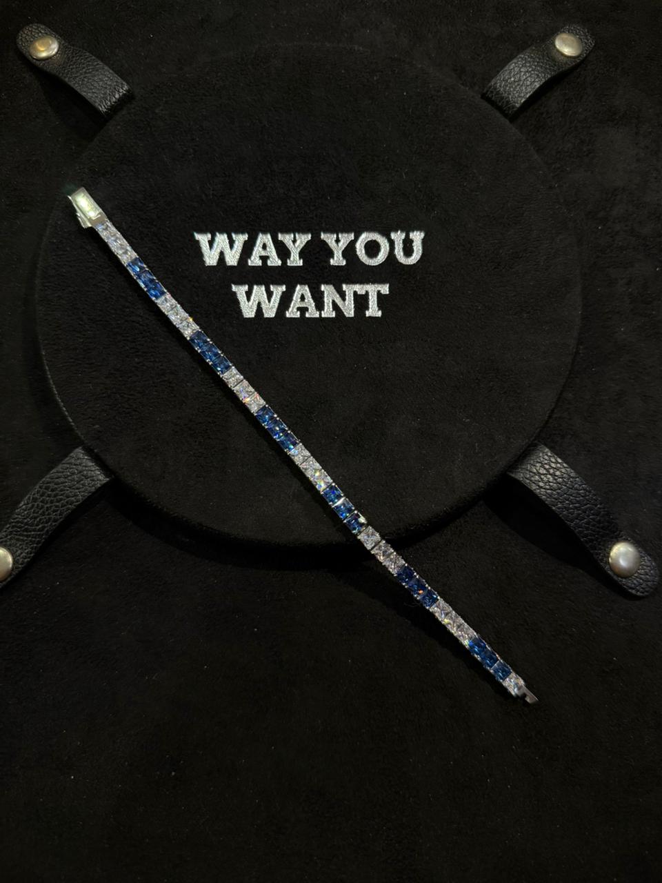 Princess Cut Diamond Tennis Bracelet (Waterproof)