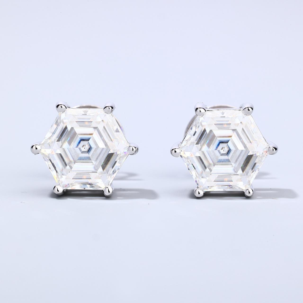Hexagon Cut Studs