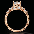Lumina Rose Glow Marquise Ring