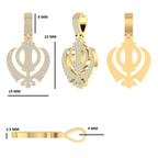 Iced Khanda Pendant