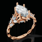 Lumina Rose Glow Marquise Ring