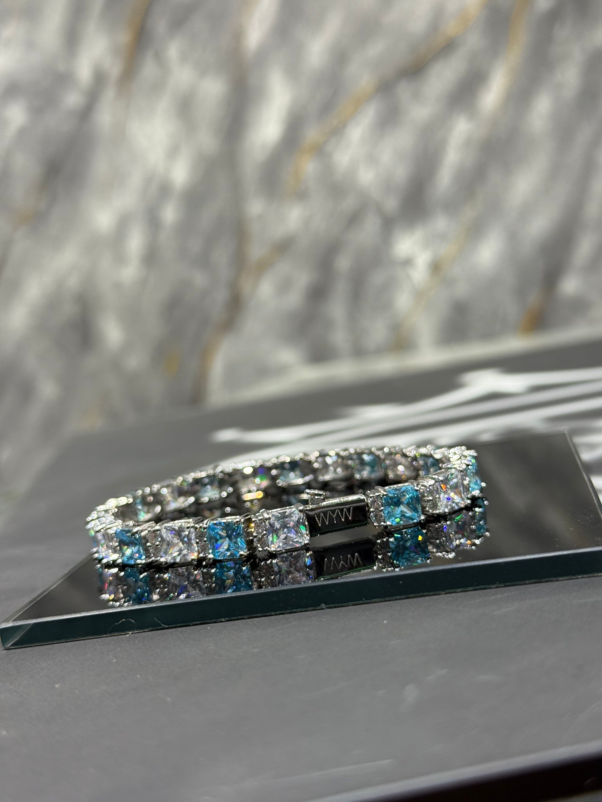 Aqua Marine Tennis Bracelet.