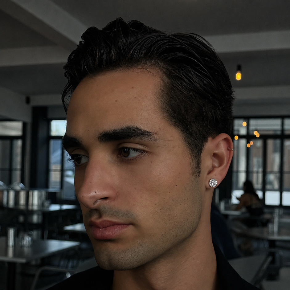 Cluster Micro Pave Earring