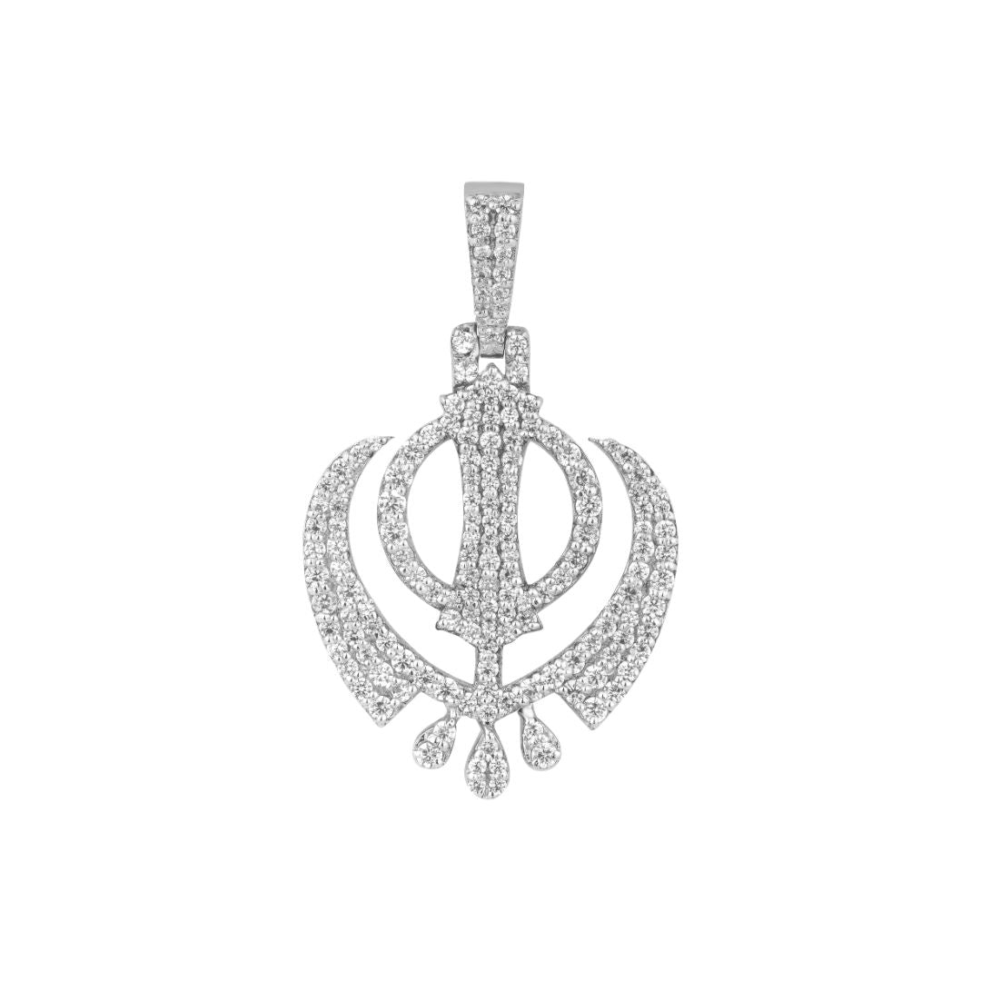 Iced Khanda Pendant – Way You Want India - Main Image