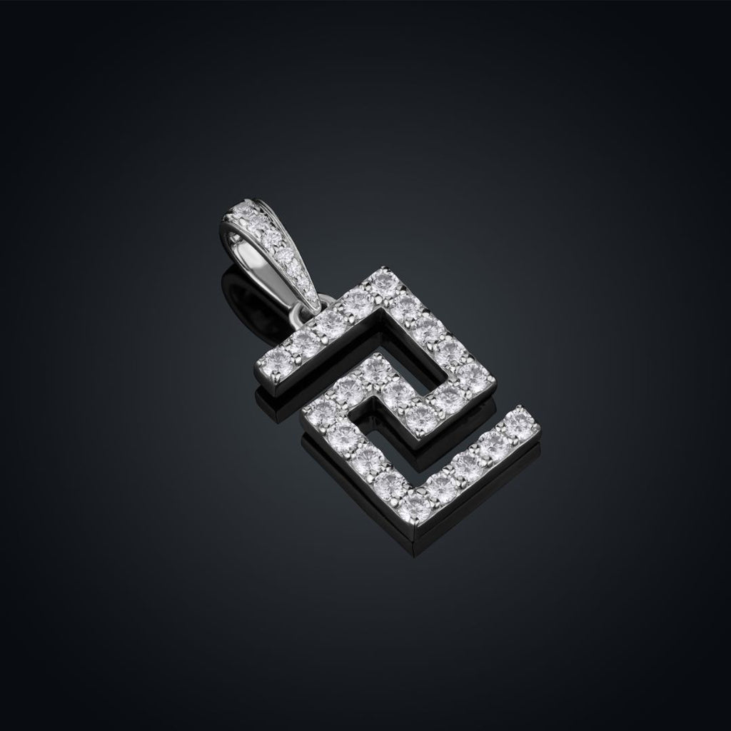 Pave Greca Pendant