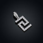 Pave Greca Pendant