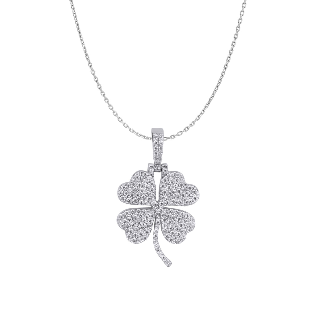 Four Leaf Flower Pendant