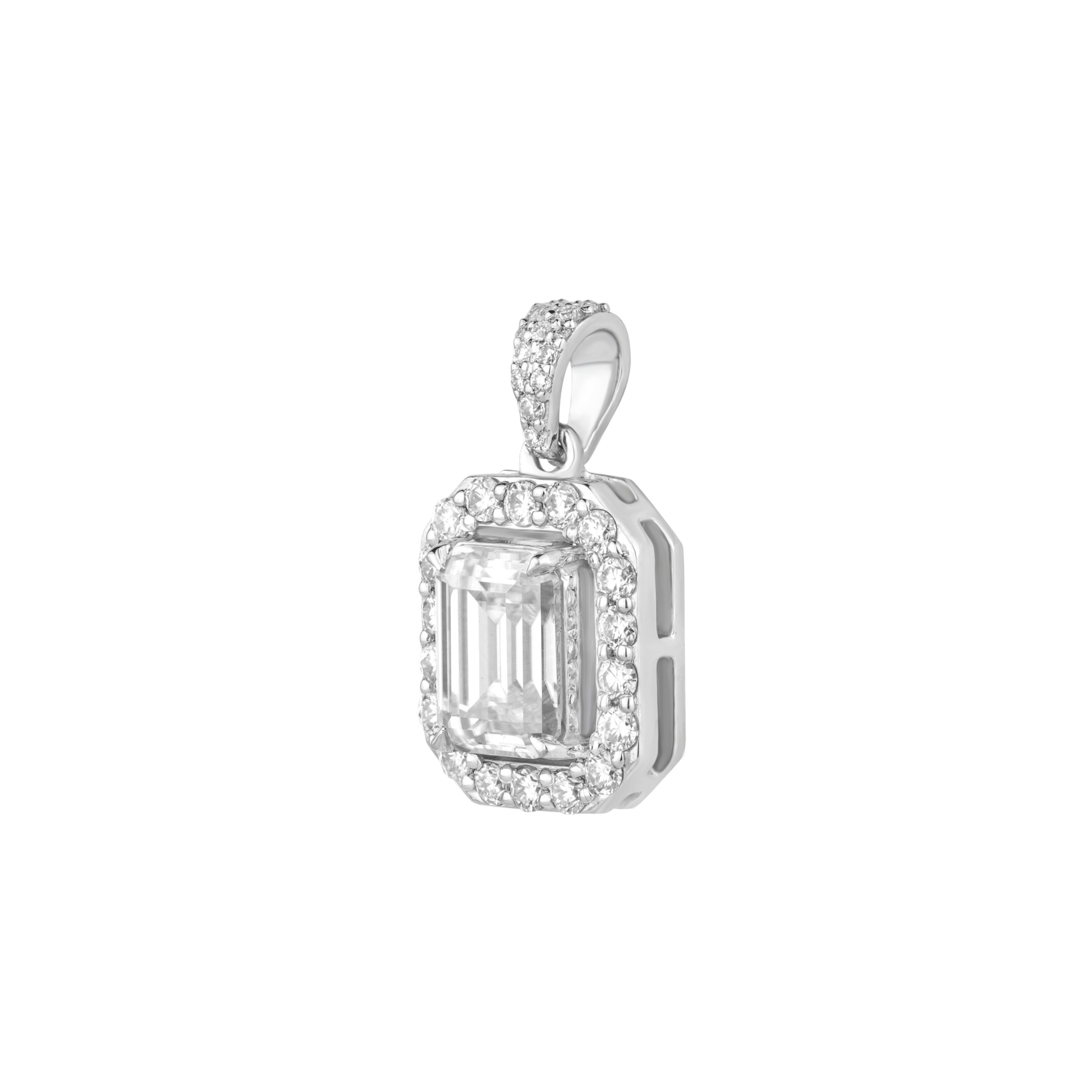 Emerald Diamond Pendant ~ "Spread Shine In The World"