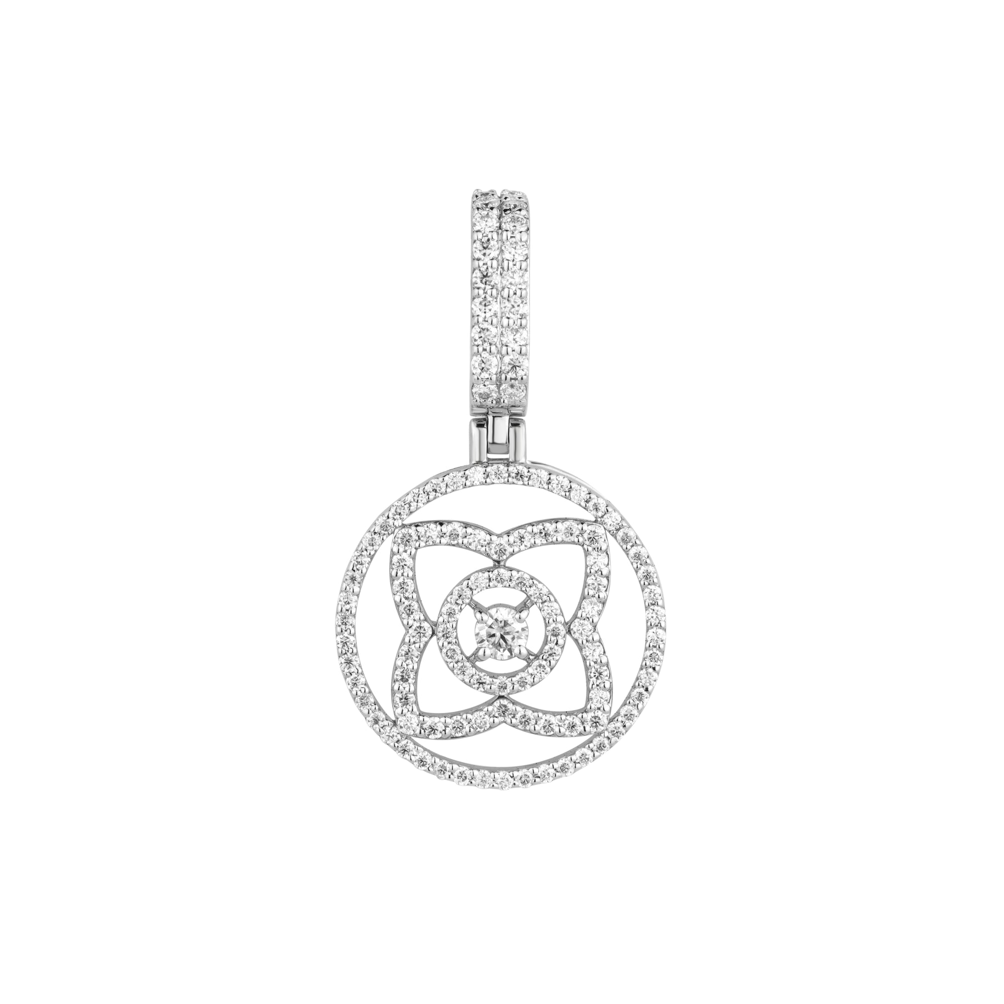 Lotus Diamond Pendant ~ "Emerge Beautiful & Shine The World"