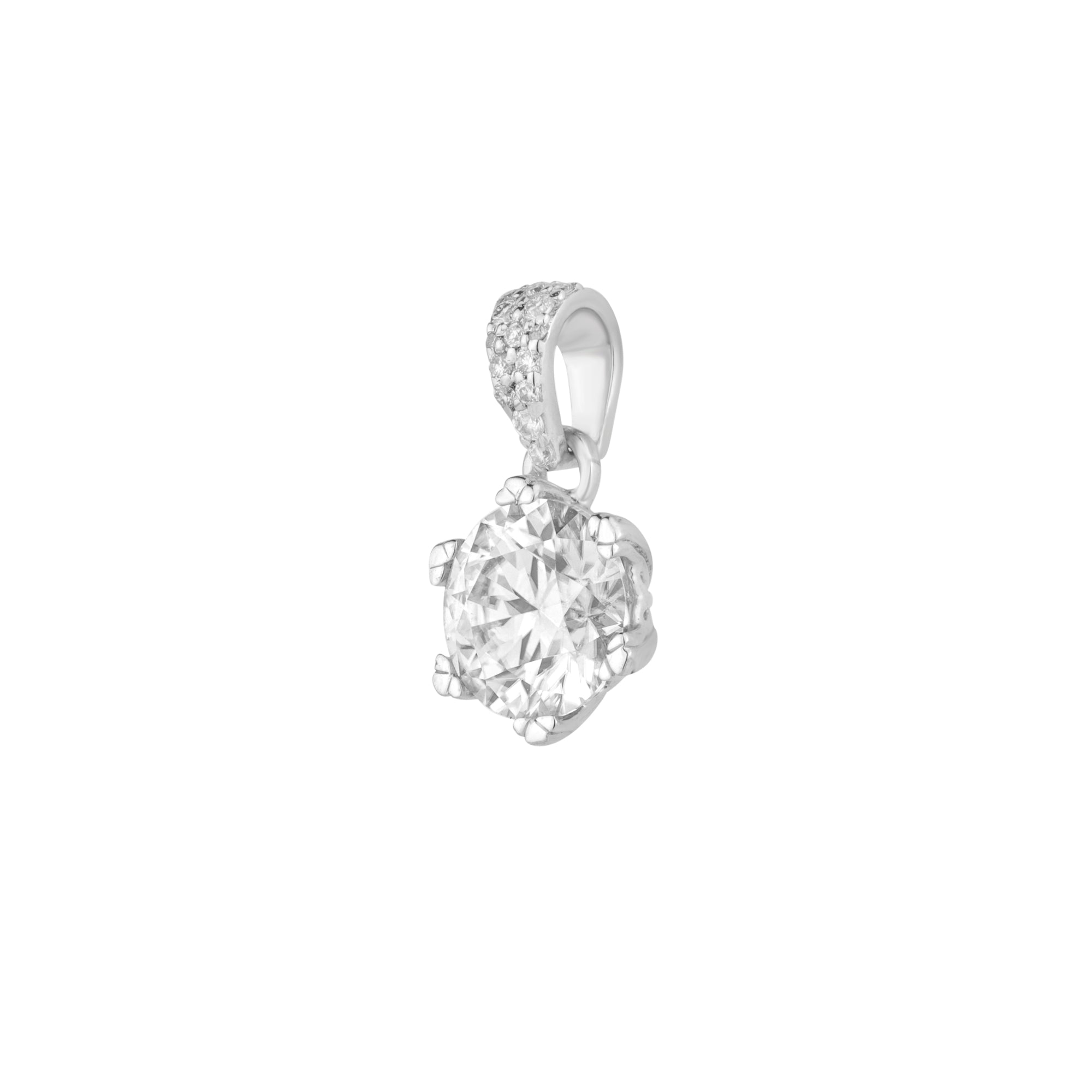 Round Single Diamond Pendant ~ "Be The Shine"