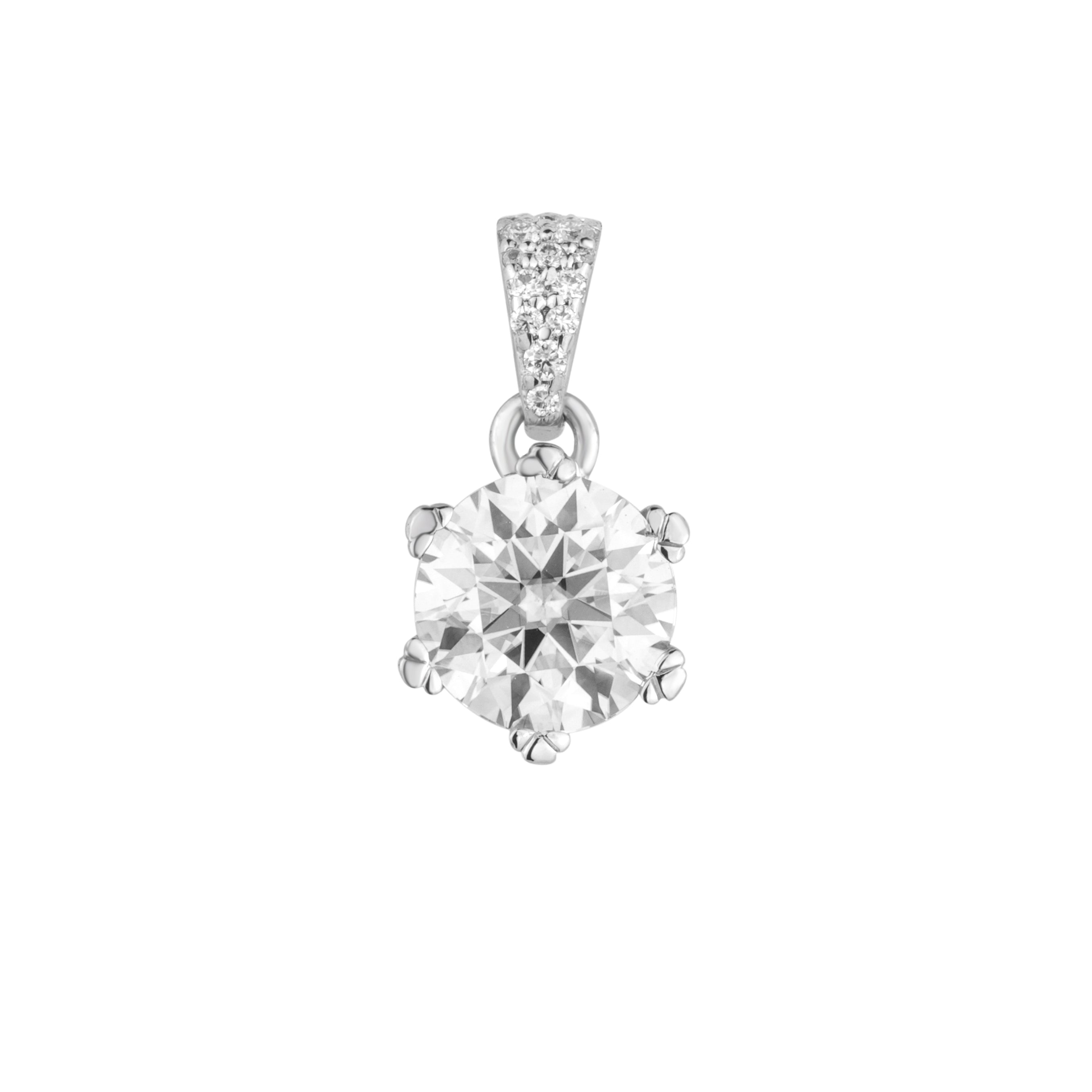 Round Single Diamond Pendant ~ "Be The Shine"