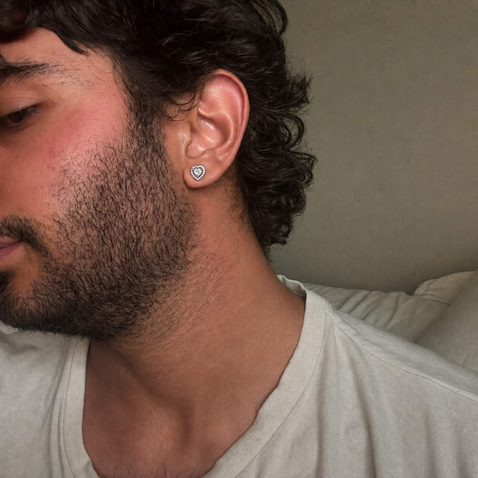 Heart Cluster Studs