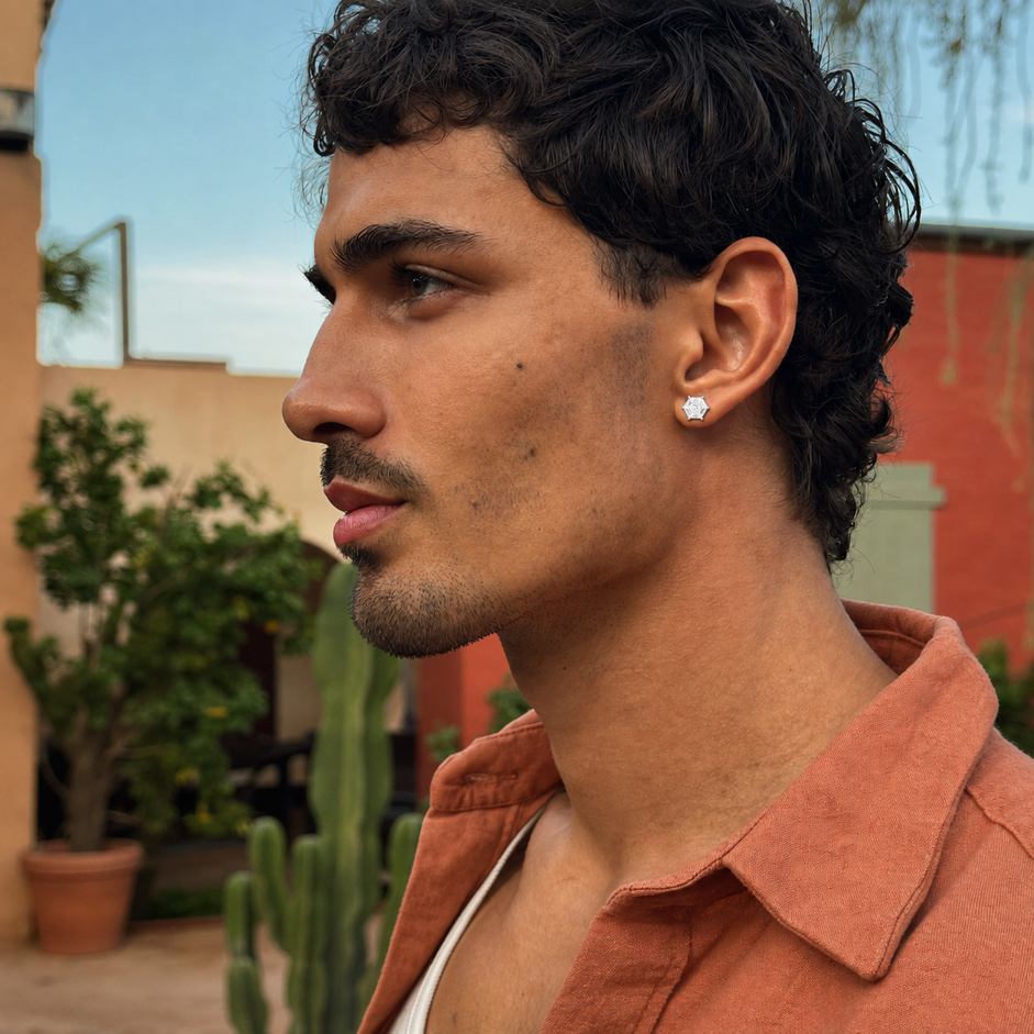 Hexagon Cut Studs