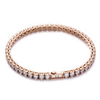 4MM Waterproof Rose Gold Tennis Bracelet