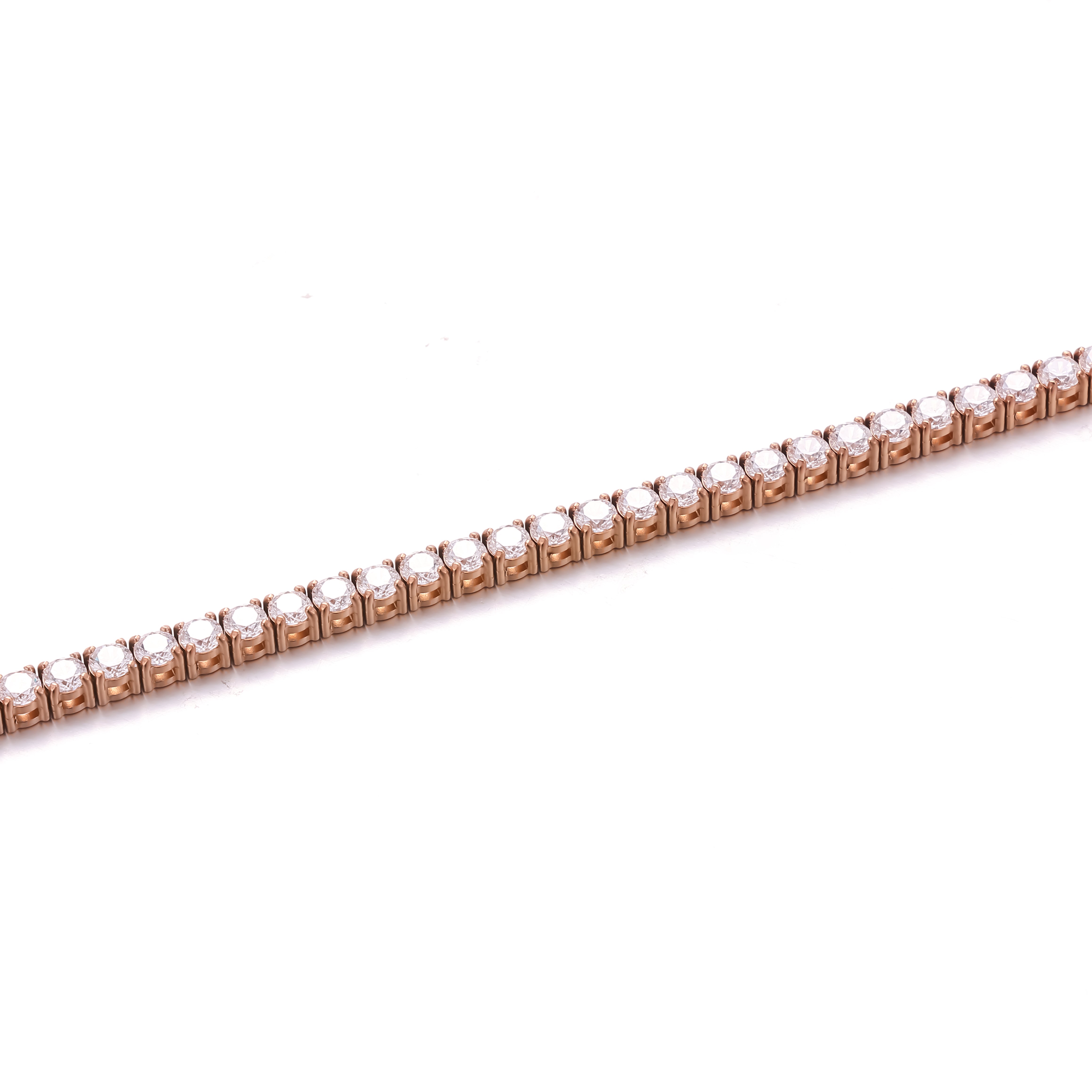 3MM Rose Gold Tennis Bracelet