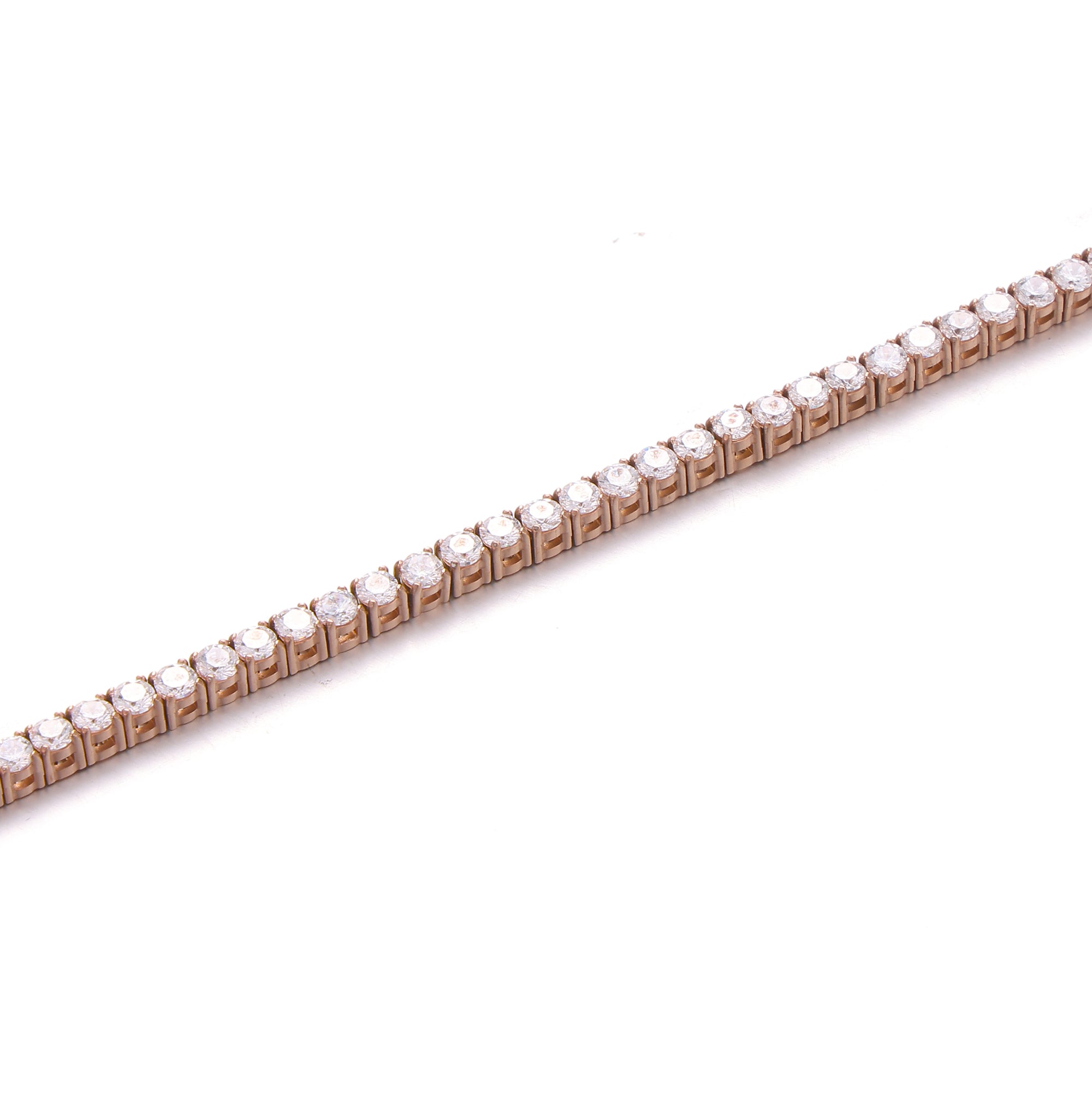 4MM Rose Gold Tennis Bracelet