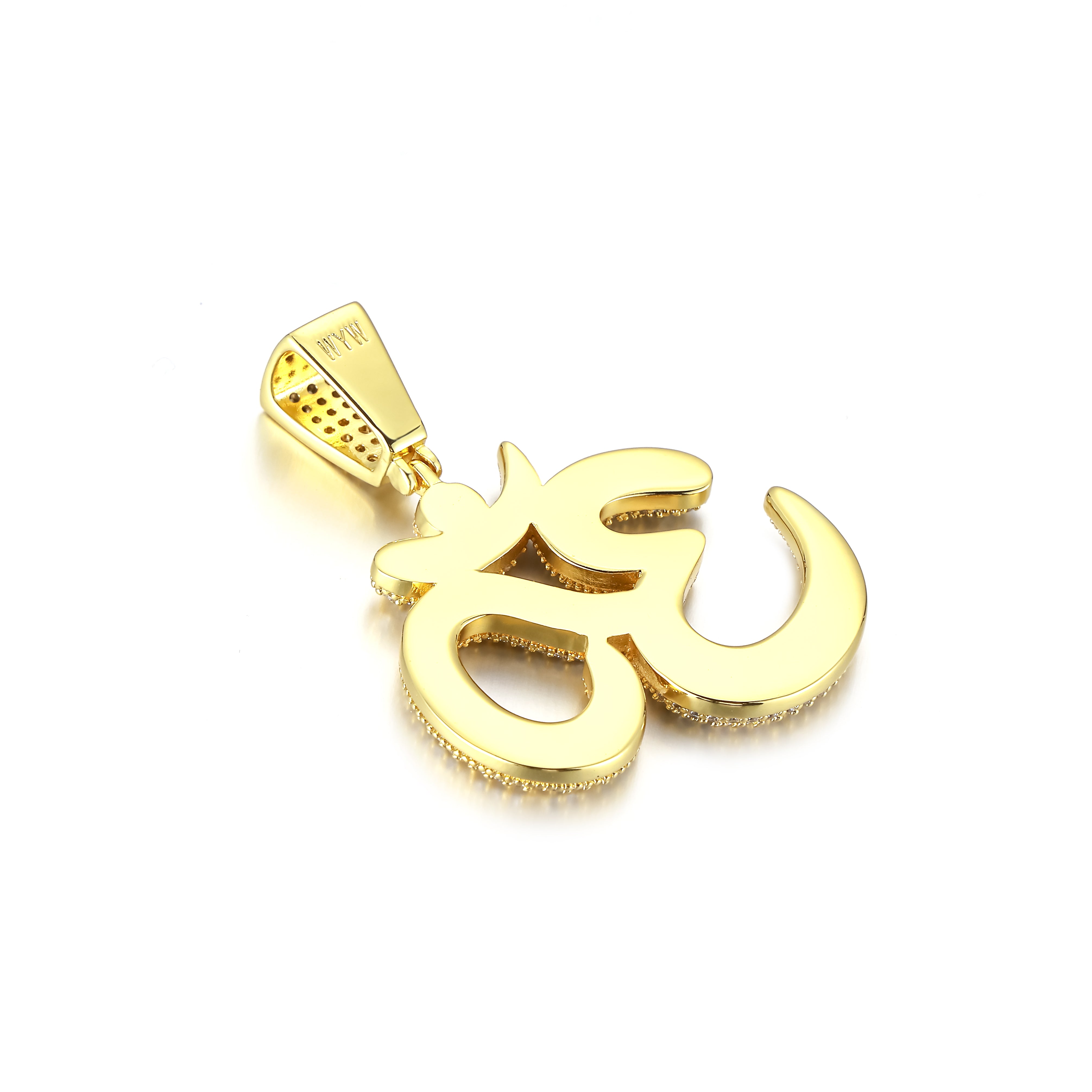 OM Yellow Gold Pendant