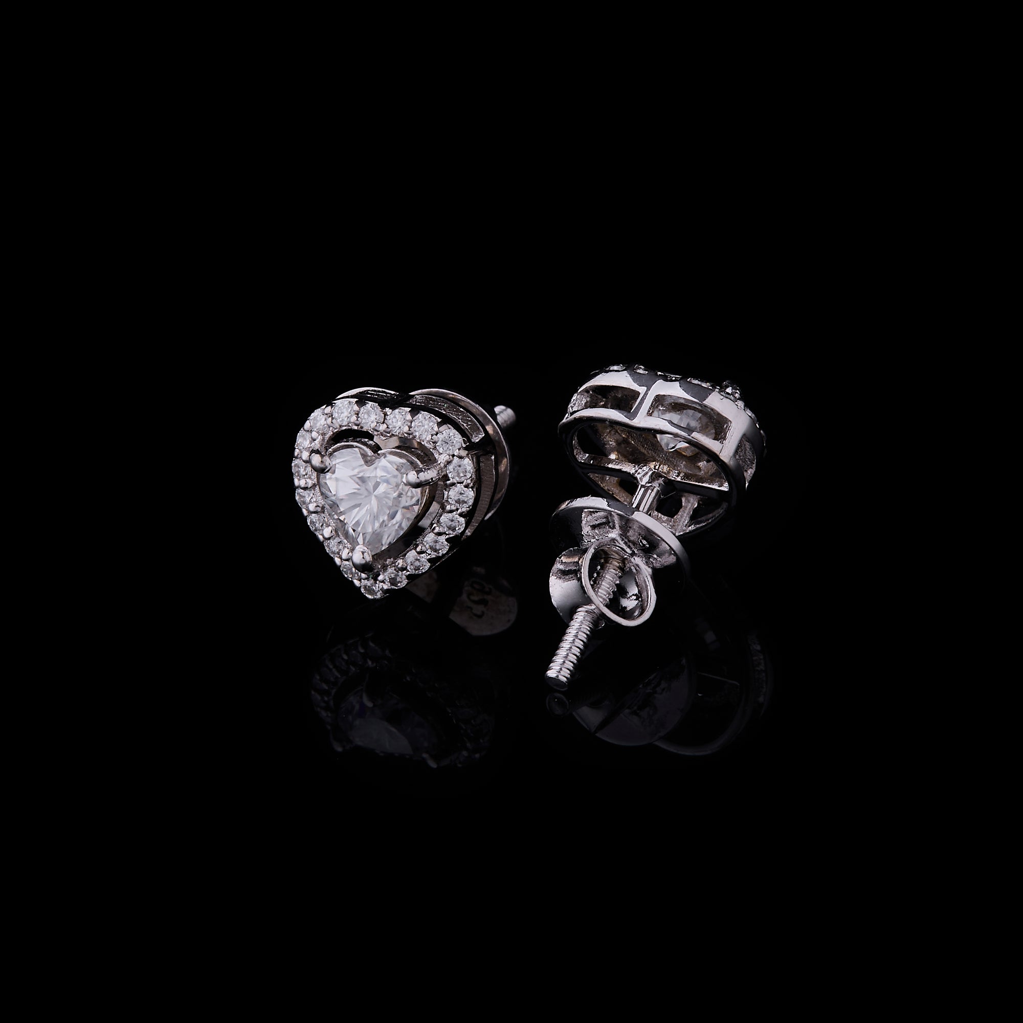 Heart Cluster Studs