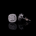 12MM Square Hoop Studs