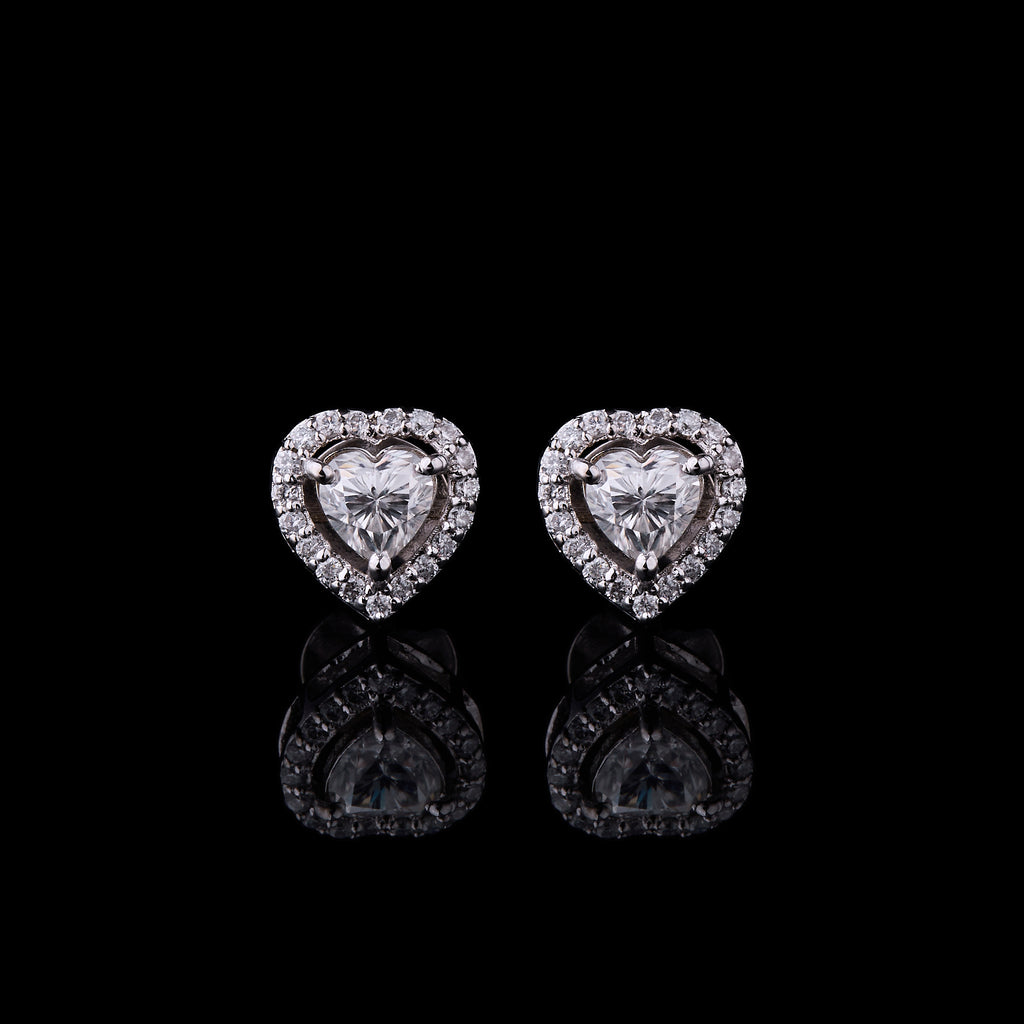 Heart Cluster Studs