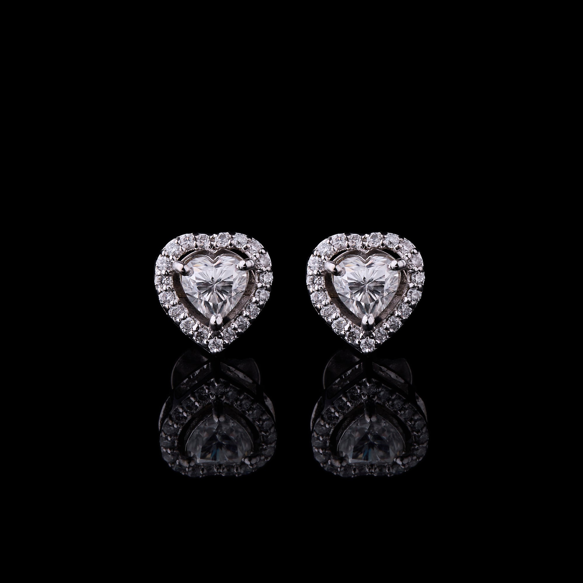Heart Cluster Studs