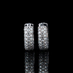 Reverse Moissanite Hoops