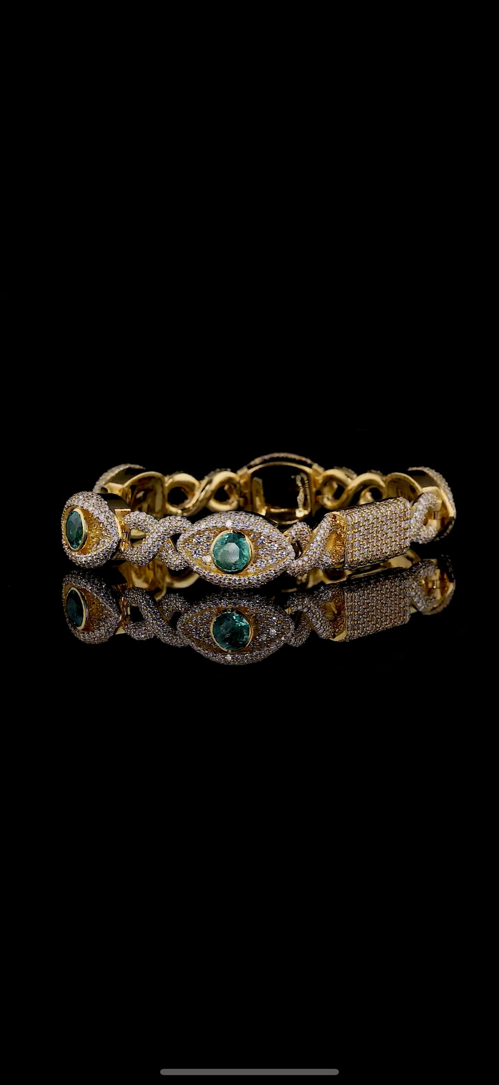 Moissanite Evil Eye Bracelet